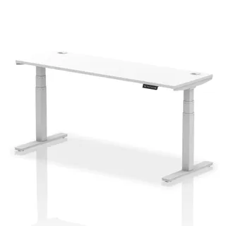 Air Height Adjustable Slimline Desk With Cable Ports