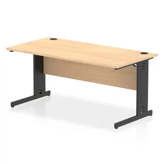 Impulse Straight Desk Cable Managed Leg