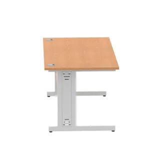 Impulse Straight Desk Cable Managed Leg