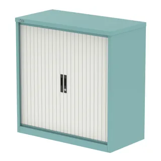 EE - Qube Side Tambour Cupboard With Shelves