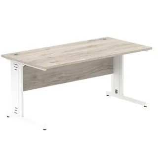 Impulse Straight Desk Cable Managed Leg