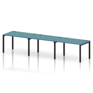 Impulse Single Row Bench Desk - 3 Person