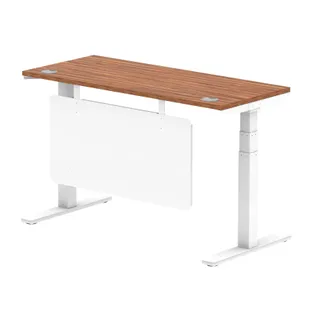 Air Height Adjustable Slimline Desk With Cable Ports