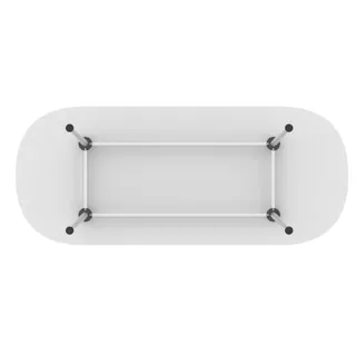 Impulse Boardroom Table With Silver Leg Frame