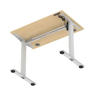 Air Lite Height Adjustable Slimline Desk With Cable Ports