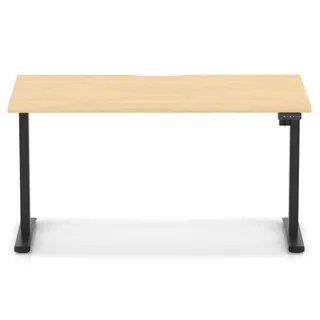 Air Lite Height Adjustable Desk With Scalloped Edge