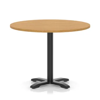 Italia Round Poseur Table With Cross Base