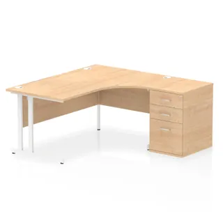 Impulse Cantilever Crescent Desk Workstation