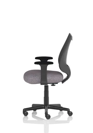 Camden Medium Back Black Mesh Task Operator Office Chair With Arms