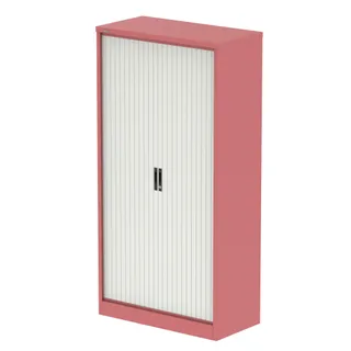 EE - Qube Side Tambour Cupboard With Shelves