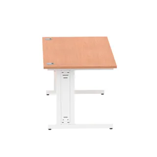 Impulse Straight Desk Cable Managed Leg