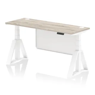 Air Height Adjustable Slimline Desk With Cable Ports