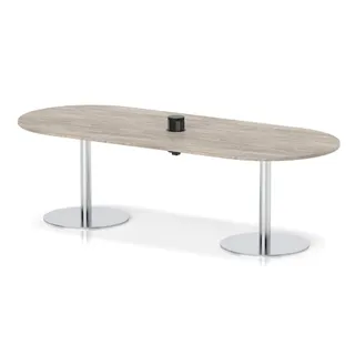 Italia Volta Poseur Boardroom Table With Pop-up Power Module