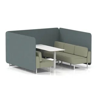 Brixworth Bench Booth in Two Tone