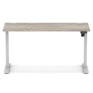 Air Lite Height Adjustable Slimline Desk With Cable Ports