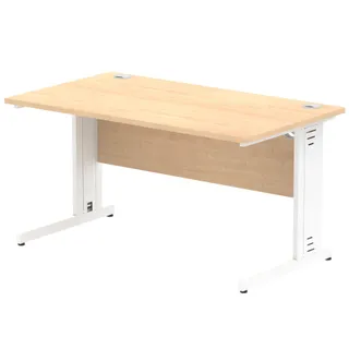 Impulse Straight Desk Cable Managed Leg