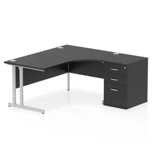 Impulse Cantilever Crescent Desk Workstation