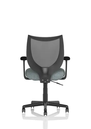 Camden Medium Back Black Mesh Task Operator Office Chair With Arms