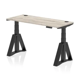 Air Height Adjustable Slimline Desk With Cable Ports