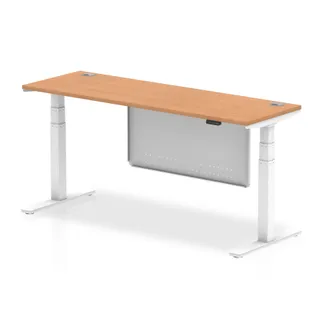 Air Height Adjustable Slimline Desk With Cable Ports