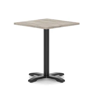 Italia Square Poseur Table With Cross Base