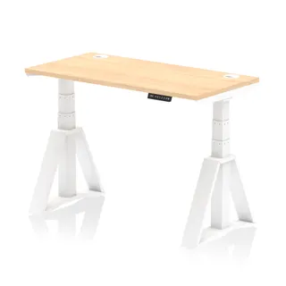 Air Height Adjustable Slimline Desk With Cable Ports