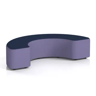 Harlestone Curved Stool in Two Tone