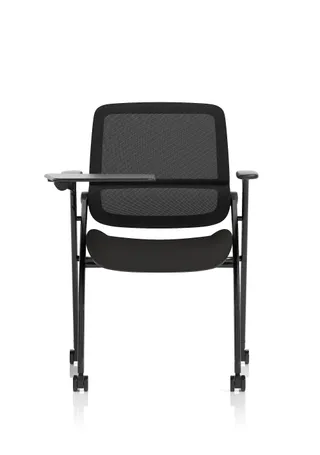 Capra Mesh Back Folding Office Training Chair With Sliding Arms