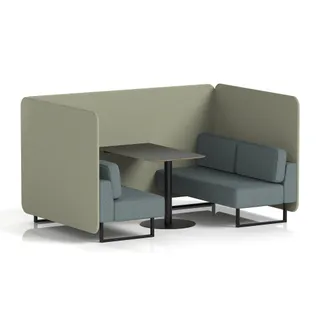 Brixworth Bench Booth in Two Tone