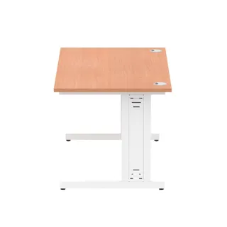 Impulse Straight Desk Cable Managed Leg