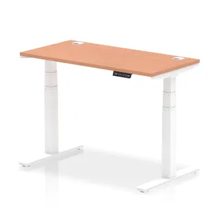 EE - Air Height Adjustable Slimline Desk With Cable Ports