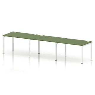 Impulse Single Row Bench Desk - 3 Person