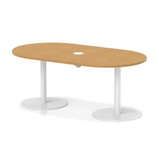 Italia Volta Poseur Boardroom Table With Pop-up Power Module