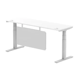 Air Height Adjustable Slimline Desk With Cable Ports