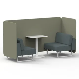Brixworth Bench Booth in Two Tone