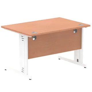 Impulse Straight Desk Cable Managed Leg
