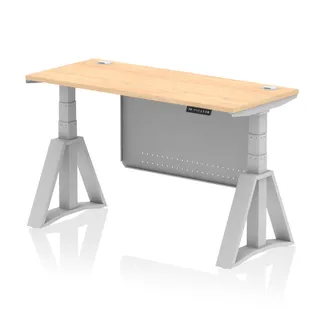 Air Height Adjustable Slimline Desk With Cable Ports