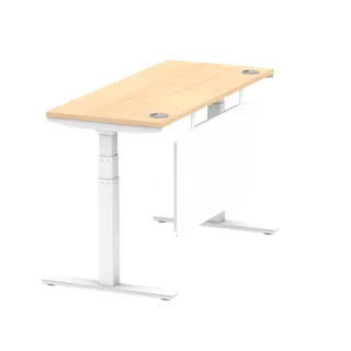 Air Height Adjustable Slimline Desk With Cable Ports