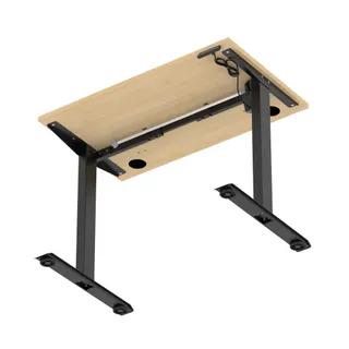 Air Lite Height Adjustable Slimline Desk With Cable Ports