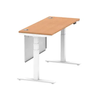 Air Height Adjustable Slimline Desk With Cable Ports