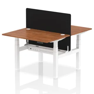 Air Back-to-Back Height Adjustable Bench Desk - 2 Person