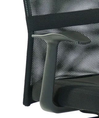Vegalite High Mesh Back Black Executive Office Chair with Arms