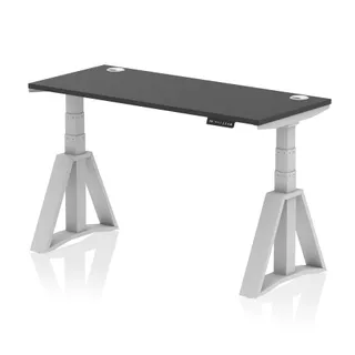 Air Height Adjustable Slimline Desk With Cable Ports