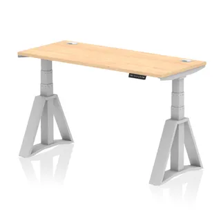 Air Height Adjustable Slimline Desk With Cable Ports