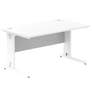 Impulse Straight Desk Cable Managed Leg