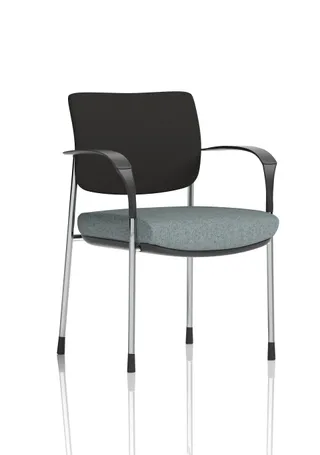 Brunswick Deluxe Medium Back Stacking Visitor Office Chair with Arms
