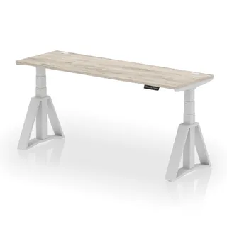 Air Height Adjustable Slimline Desk With Cable Ports
