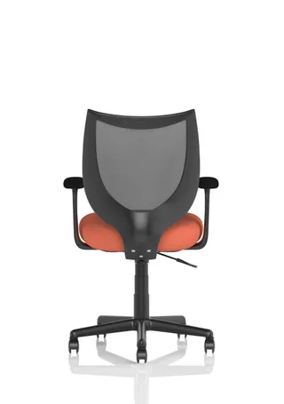 Camden Medium Back Black Mesh Task Operator Office Chair With Arms
