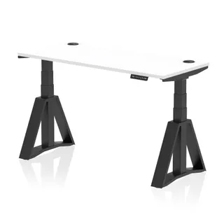 Air Height Adjustable Slimline Desk With Cable Ports