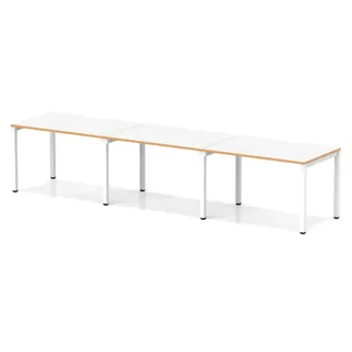 Evolve Plus Single Row Bench Desk - 3 Person